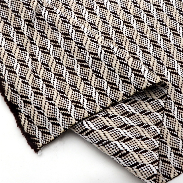 golden silk chiffon woven geometric pattern small fragrant fabric