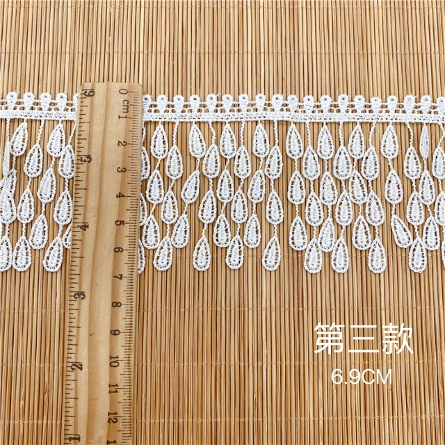 embroidered tassel water soluble lace