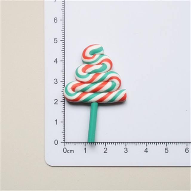 pastic/resin christmas tree lollipop soft glue accessories