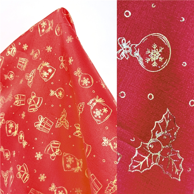 hot stamping gift snowflake christmas ball bamboo fiber fabric