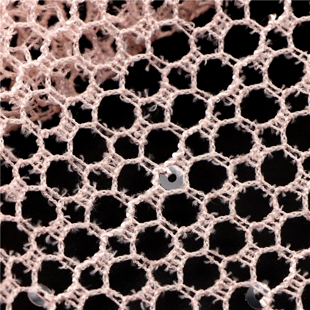 sequin hollow mesh fabric