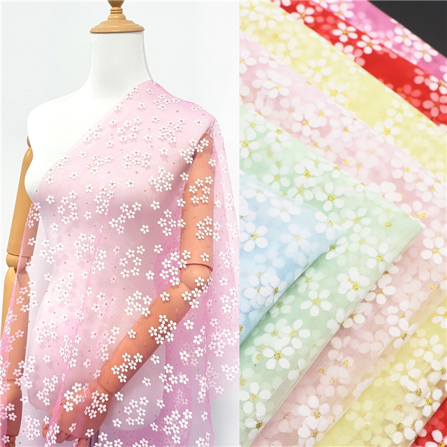 polyester plain plum mesh fabric