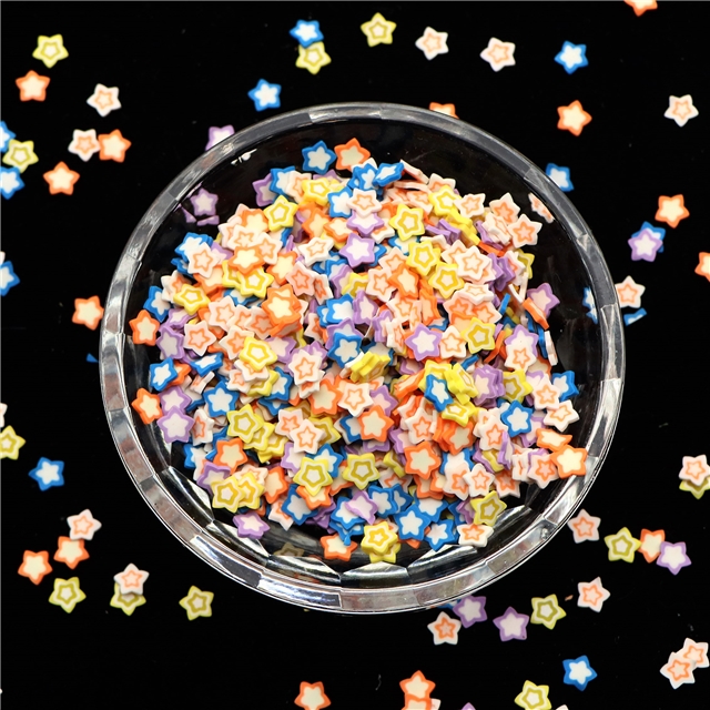 polymer clay Mix star series soft ceramic nail packaging filler