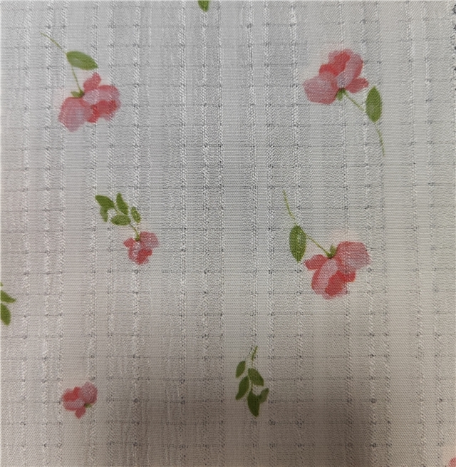 flower plaid striped polyester fabric
