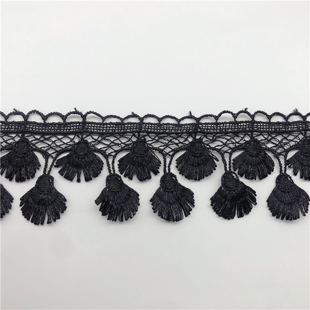 embroidered tassel water soluble lace