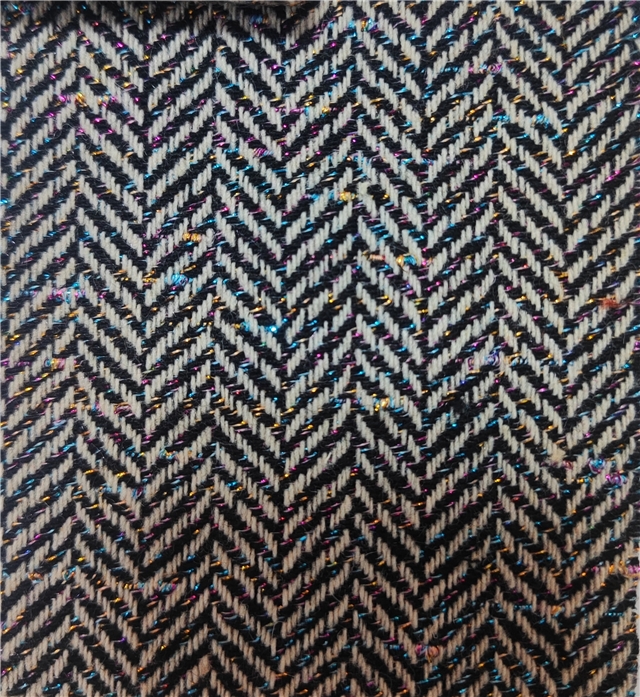 colorful bright silk woolen herringbone woolen fabric