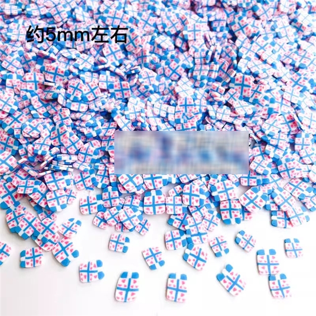 soft clay christmas series soft ceramic slice packaging filler