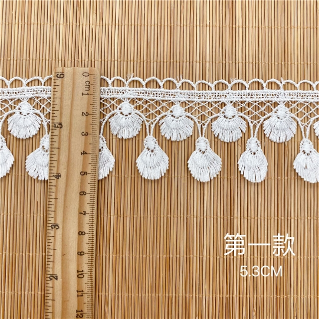 embroidered tassel water soluble lace