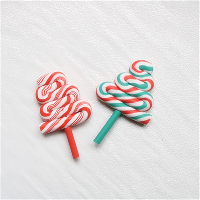 pastic/resin christmas tree lollipop soft glue accessories