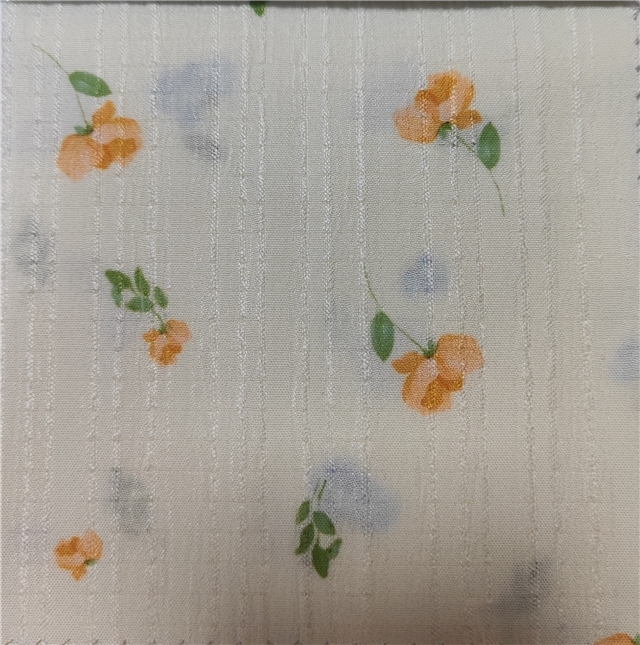 flower plaid striped polyester fabric