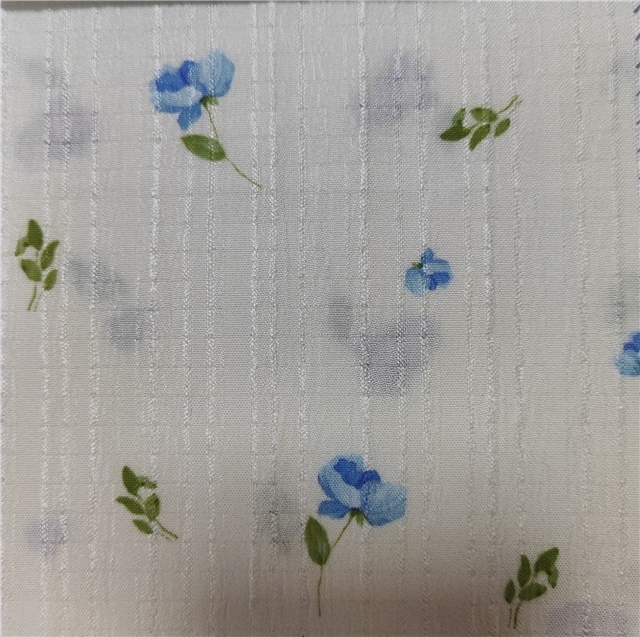 flower plaid striped polyester fabric