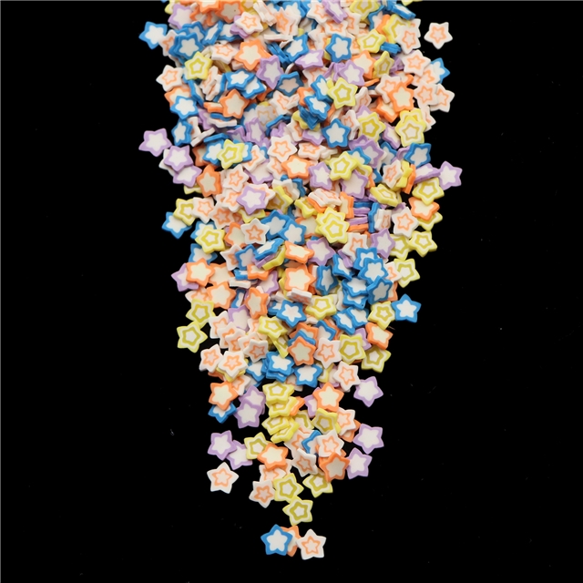polymer clay Mix star series soft ceramic nail packaging filler
