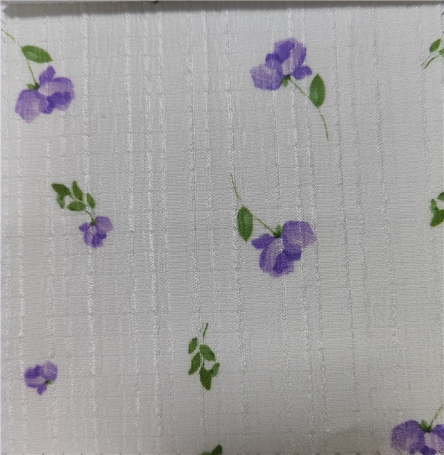 flower plaid striped polyester fabric