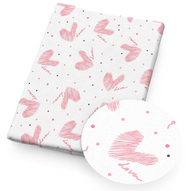 polyester cotton stripe heart series polyester cotton fabric set (12 pcs/set) polyester cotton fabric,20*20cm(7.9*7.9