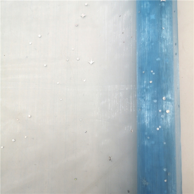 hot stamping heart-shaped organza fabric