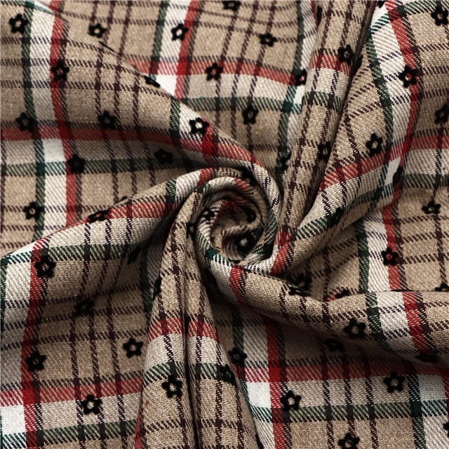 velvet flowerheart dots plaid fabric