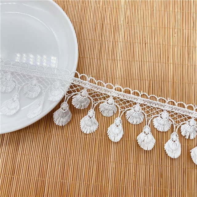 embroidered tassel water soluble lace