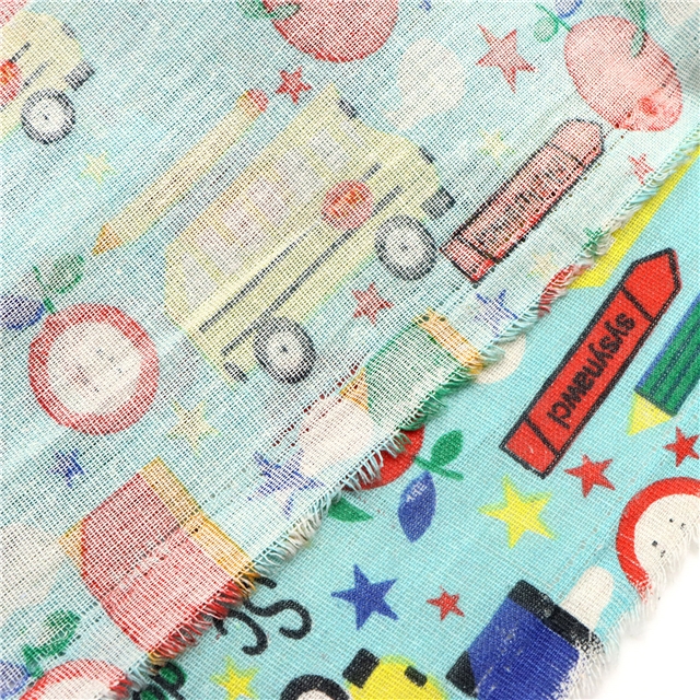 printed linen fabric