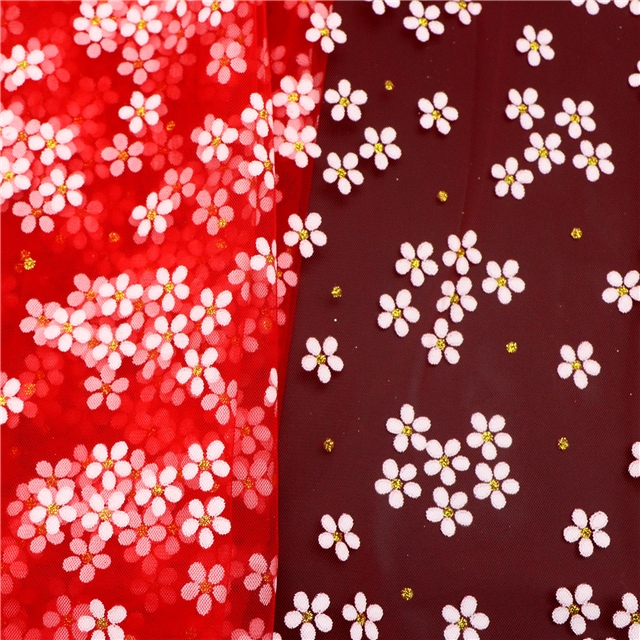 polyester plain plum mesh fabric red,50*150cm(19.7*59.1