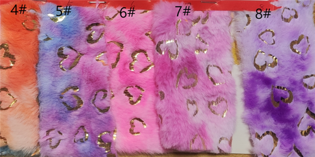 colorful tie dye and hot stamping heart velvet fabric