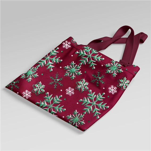 offset glitter christmas snowflake short plush fabric