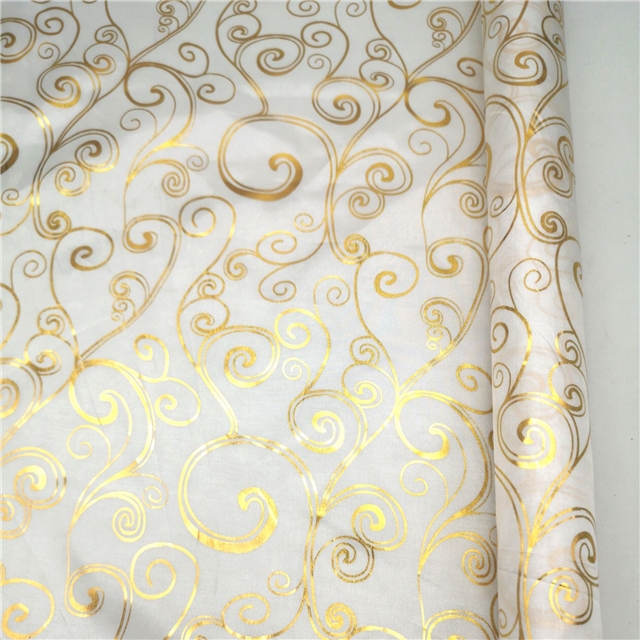 hot stamping heart-shaped organza fabric