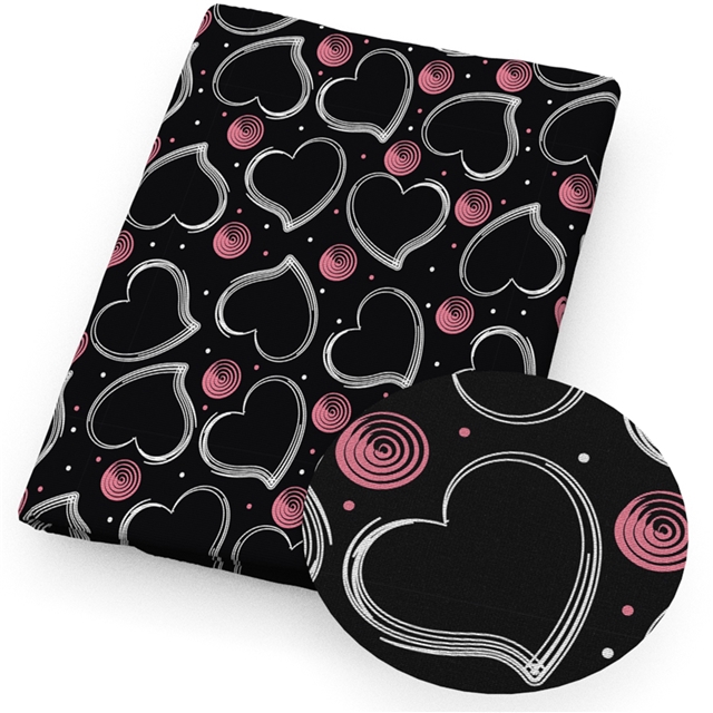 polyester cotton stripe heart series polyester cotton fabric set (12 pcs/set) polyester cotton fabric,20*20cm(7.9*7.9