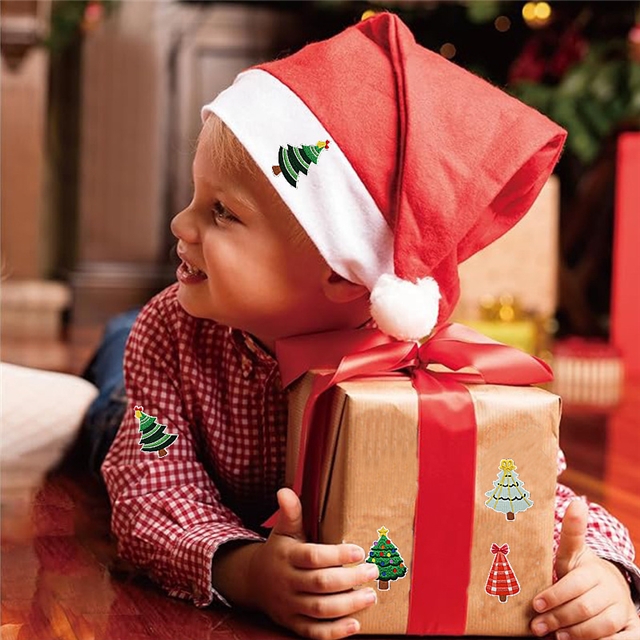 back with glue christmas tree series embroidery patch (back with glue)