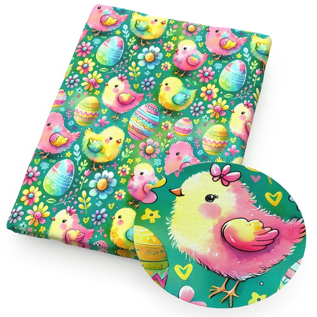polyester cotton easter series polyester cotton fabric set (8 pcs/set)
