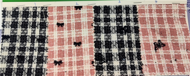 silver thread velvet butterfly bow woolen woven small fragrant fabric