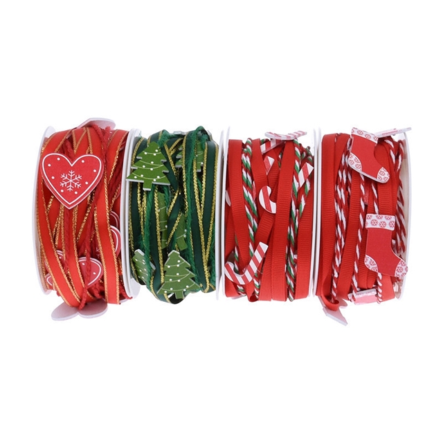 christmas wooden decorative ribbon