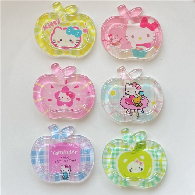 resin transparent Kitty apple 3d resin accessories