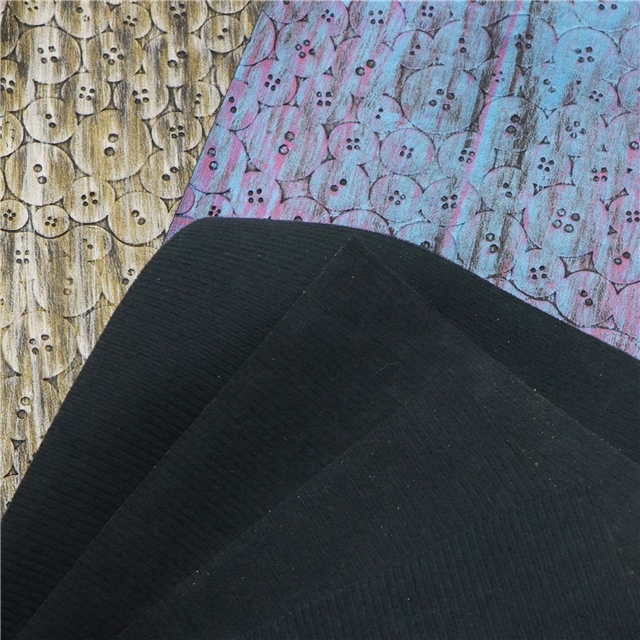 synthetic leather bump texture metallic button faux leather