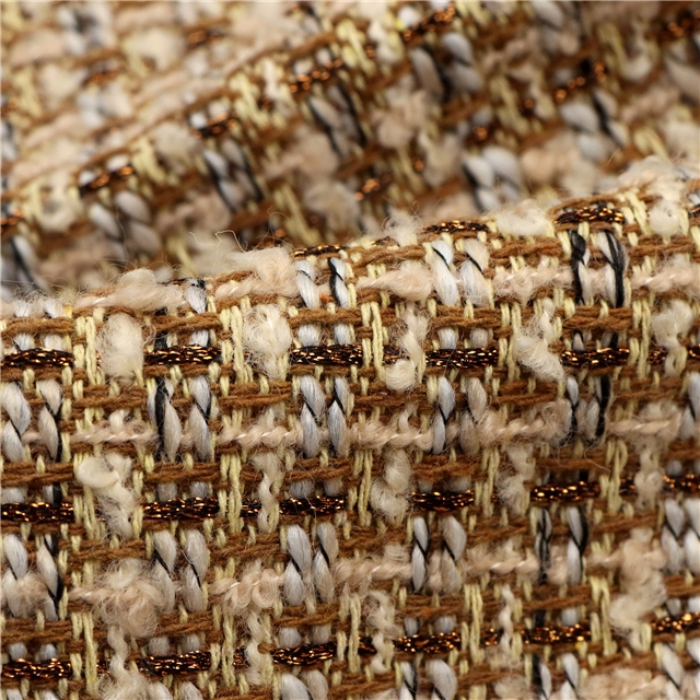 woolen bright silk woven small fragrant fabric