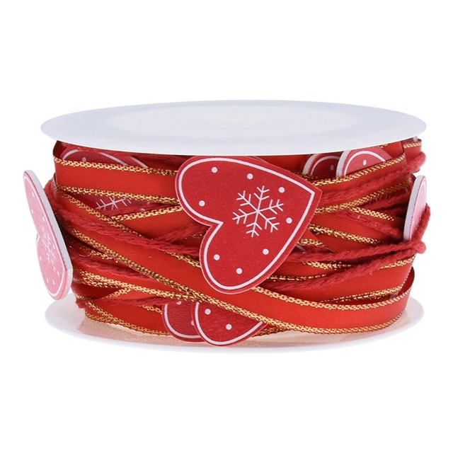 christmas wooden decorative ribbon