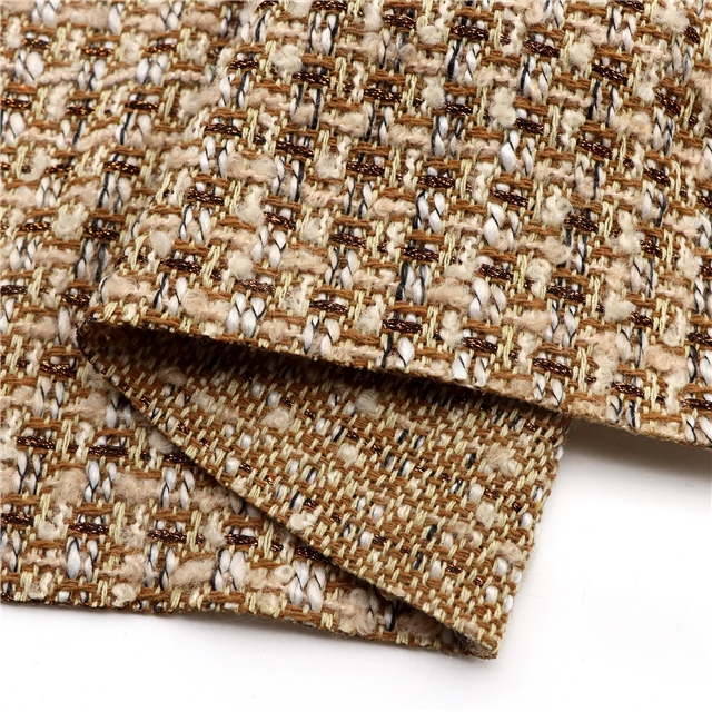 woolen bright silk woven small fragrant fabric