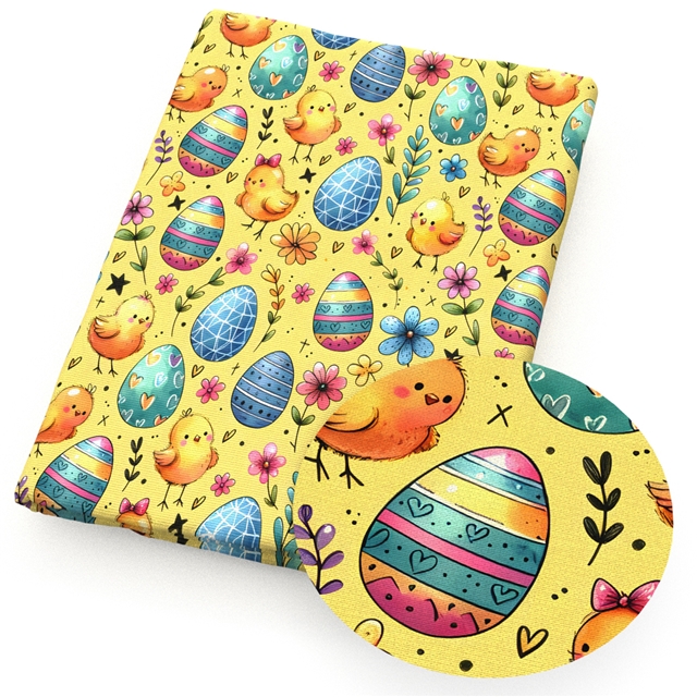 polyester cotton easter series polyester cotton fabric set (8 pcs/set)