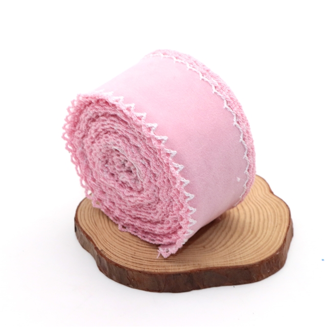 double sided velvet double layer two-color hook ribbon