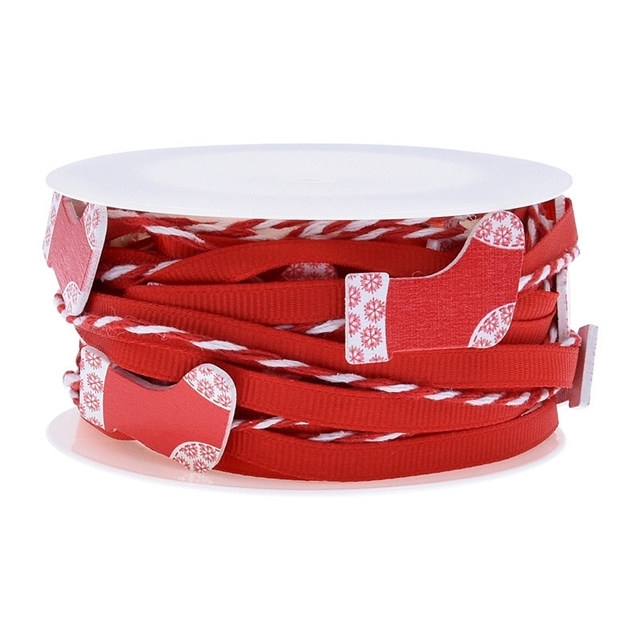 christmas wooden decorative ribbon