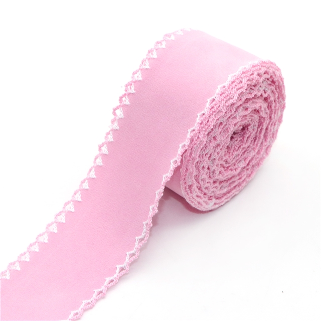 double sided velvet double layer two-color hook ribbon