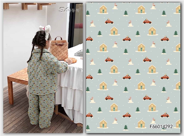 christmas 100% cotton flannel digital printed fabric