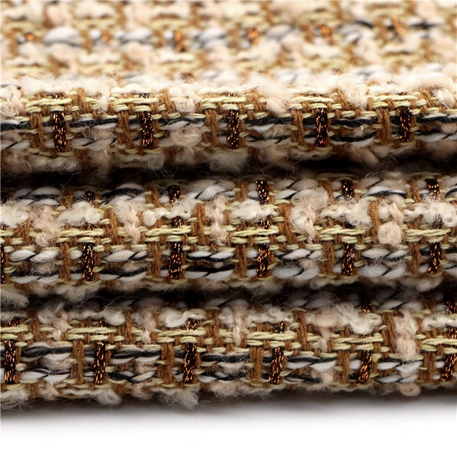woolen bright silk woven small fragrant fabric