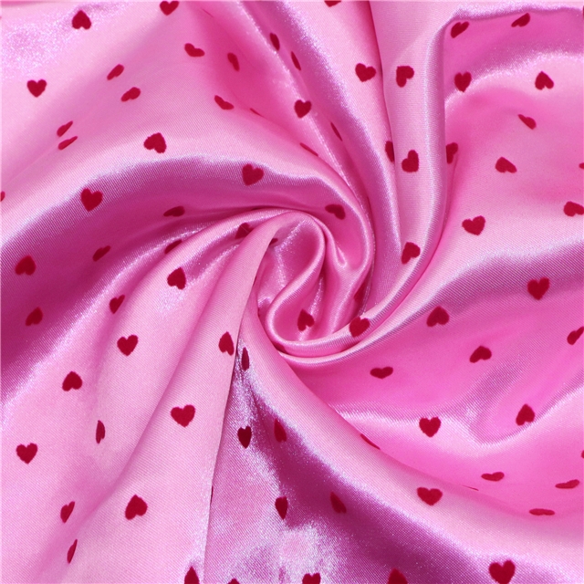 velvet heart satin fabric