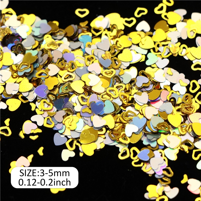 PET makeup nail christmas mix glitter snowflake star christmas ornament gold and silver,naked bottle