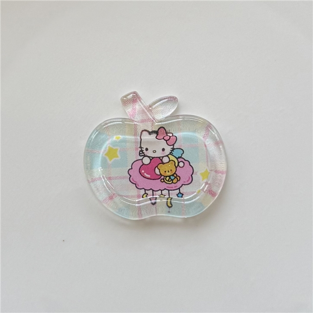 resin transparent Kitty apple 3d resin accessories
