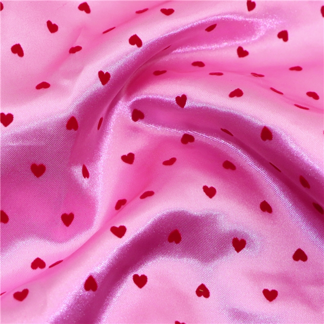 velvet heart satin fabric