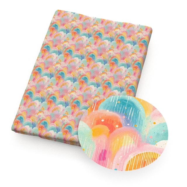 polyester cotton colorful geometric patterns series polyester cotton fabric set (6 pcs/set) polyester cotton fabric,20*20cm(7.9*7.9