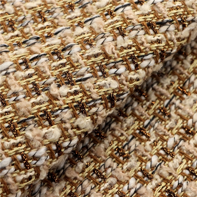 woolen bright silk woven small fragrant fabric