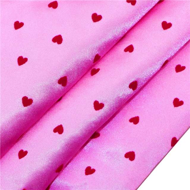 velvet heart satin fabric