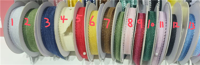 solid colored wavy edge toothed edge belt